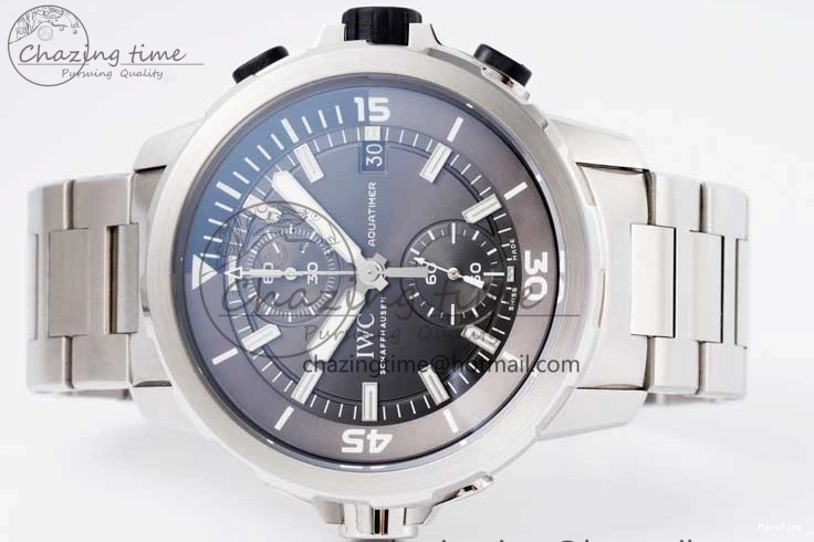 MIROTIME 0509 EasyCare Aquatimer Chrono SS V6SF 1:1 Best Edition Gray Dial on SS Bracelet A 7035
